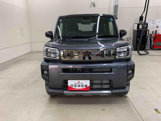 タフトGターボ ダーククロムベンチャー 4WD 走行424キロLEDヘッドライト 運転席助手席シートヒーター ガラスルーフ オートライト プッシュボタンスタート バックカメラ アイドリングストップ オートエアコン スマートアシスト 電動格納式ドアミラー(群馬県)の中古車