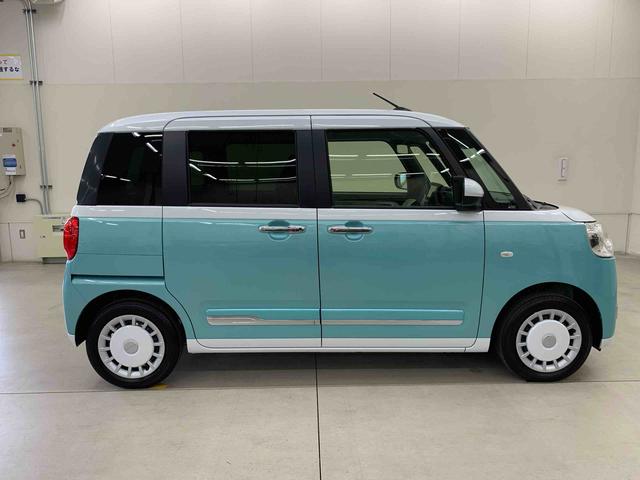 ムーヴキャンバスストライプスＧ　２ＷＤ両側電動スライドドア・ＬＥＤヘッドライト・ナビ・ドラレコ・バックカメラ・シートヒーター・スマートアシスト・アイドリングストップ・プッシュボタンスタート・オートライト・オートマチックハイビーム（群馬県）の中古車