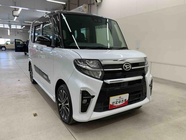 タントカスタムRSセレクション 4WD両側電動スライドドア・ナビ・ドライブレコーダー・ETC・プッシュボタンスタート・アイドリングストップ・LEDヘッドライト・オートライト・オートエアコン・電動格納式ドアミラー・スマートアシスト(群馬県)の中古車