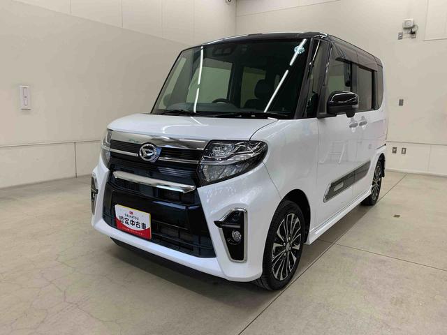タントカスタムRSセレクション 4WD両側電動スライドドア・ナビ・ドライブレコーダー・ETC・プッシュボタンスタート・アイドリングストップ・LEDヘッドライト・オートライト・オートエアコン・電動格納式ドアミラー・スマートアシスト(群馬県)の中古車