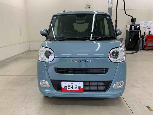 ムーヴキャンバスセオリーG 2WDLEDヘッドライト オートライト 運転席助手席シートヒーター スマートアシスト リヤ両側電動スライドドア プッシュボタンスタート 電動格納式ドアミラー アイドリングストップ バックカメラ(群馬県)の中古車