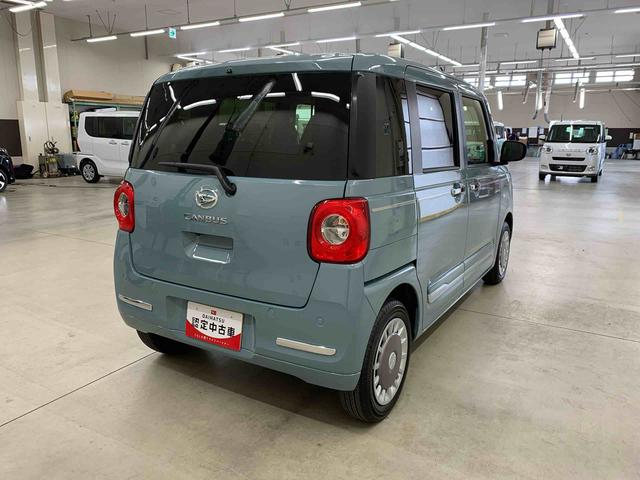 ムーヴキャンバスセオリーG 2WDLEDヘッドライト オートライト 運転席助手席シートヒーター スマートアシスト リヤ両側電動スライドドア プッシュボタンスタート 電動格納式ドアミラー アイドリングストップ バックカメラ(群馬県)の中古車