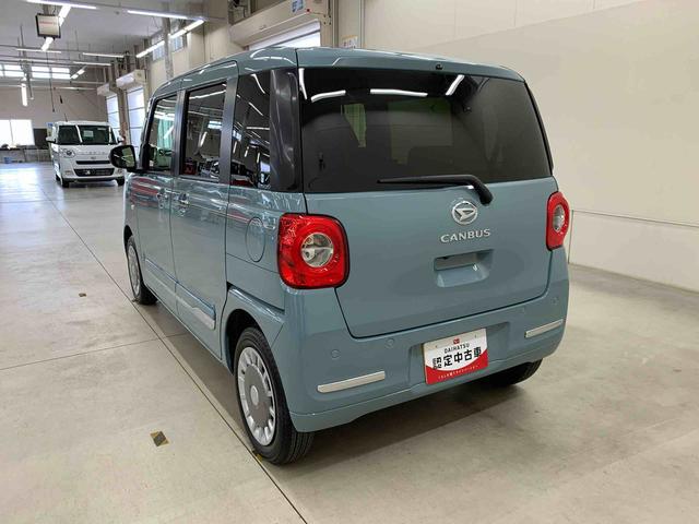 ムーヴキャンバスセオリーG 2WDLEDヘッドライト オートライト 運転席助手席シートヒーター スマートアシスト リヤ両側電動スライドドア プッシュボタンスタート 電動格納式ドアミラー アイドリングストップ バックカメラ(群馬県)の中古車
