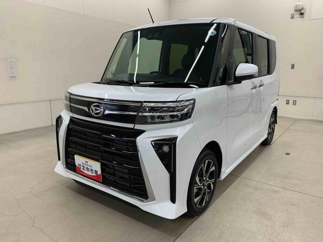 タントカスタムX 2WDキーフリー プッシュボタンスタート LEDヘッドライト オートライト 両側電動スライドドア シートヒーター バックカメラ シートヒーター 電動パーキングブレーキ アイドリングストップ オートエアコン(群馬県)の中古車