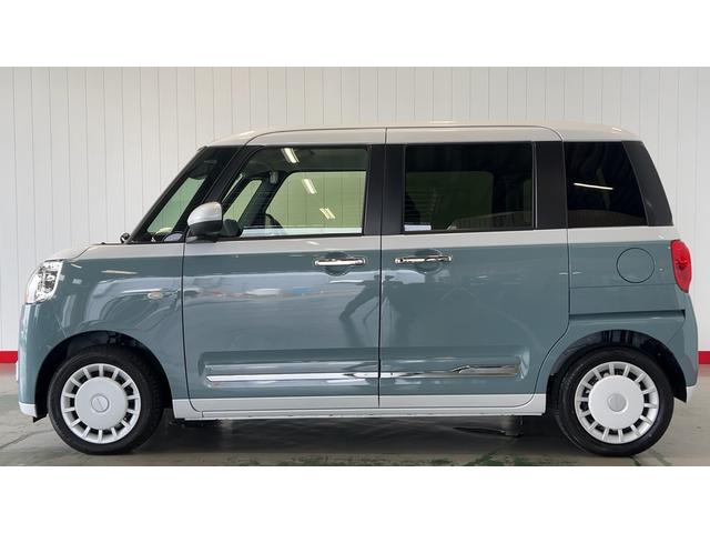 ムーヴキャンバスストライプスＧダイハツ認定中古車ｌ雹害車ｌ両側電動スライドドアｌ電動パーキングブレーキｌＬＥＤヘッドライトｌシートヒーターｌオートエアコンｌキーフリーシステムｌスマートアシストｌ保証／整備付（茨城県）の中古車