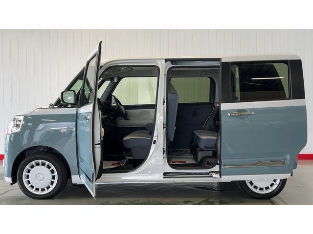 ムーヴキャンバスストライプスＧダイハツ認定中古車ｌ雹害車ｌ両側電動スライドドアｌ電動パーキングブレーキｌＬＥＤヘッドライトｌシートヒーターｌオートエアコンｌキーフリーシステムｌスマートアシストｌ保証／整備付（茨城県）の中古車