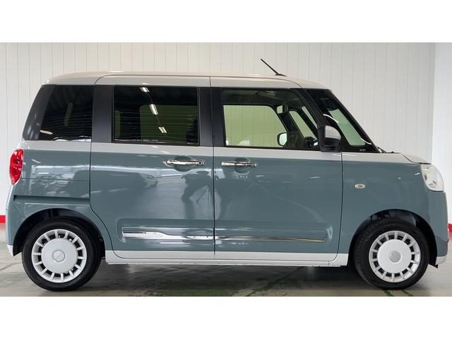 ムーヴキャンバスストライプスＧダイハツ認定中古車ｌ雹害車ｌ両側電動スライドドアｌ電動パーキングブレーキｌＬＥＤヘッドライトｌシートヒーターｌオートエアコンｌキーフリーシステムｌスマートアシストｌ保証／整備付（茨城県）の中古車