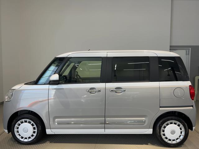 ムーヴキャンバスストライプスＧダイハツ認定中古車ｌＣＶＴｌ両側電動スライドドアｌ電動パーキングブレーキｌＬＥＤヘッドライトｌフォグランプｌシートヒーターｌオートエアコンｌキーフリーシステムｌスマートアシストｌ保証／整備付（茨城県）の中古車