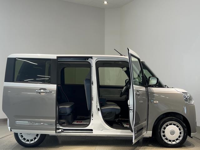 ムーヴキャンバスストライプスＧダイハツ認定中古車ｌＣＶＴｌ両側電動スライドドアｌ電動パーキングブレーキｌＬＥＤヘッドライトｌフォグランプｌシートヒーターｌオートエアコンｌキーフリーシステムｌスマートアシストｌ保証／整備付（茨城県）の中古車