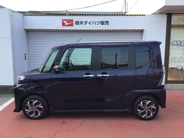 タントカスタムＸ衝突軽減ブレーキ　リアコーナーセンサー　車線逸脱防止　アイドリングストップ機能　Ｂカメラ　ナビＴＶ　盗難警報装置　ＬＥＤ　キーレスエントリー　前席シートヒーター　オートＬＥＤ（栃木県）の中古車