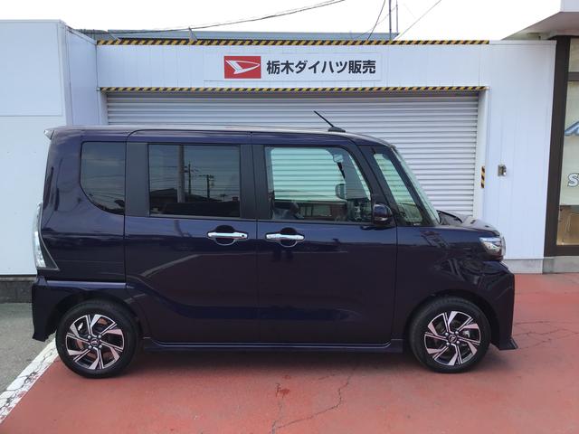 タントカスタムＸ衝突軽減ブレーキ　リアコーナーセンサー　車線逸脱防止　アイドリングストップ機能　Ｂカメラ　ナビＴＶ　盗難警報装置　ＬＥＤ　キーレスエントリー　前席シートヒーター　オートＬＥＤ（栃木県）の中古車