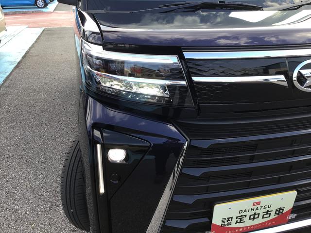 タントカスタムＸ衝突軽減ブレーキ　リアコーナーセンサー　車線逸脱防止　アイドリングストップ機能　Ｂカメラ　ナビＴＶ　盗難警報装置　ＬＥＤ　キーレスエントリー　前席シートヒーター　オートＬＥＤ（栃木県）の中古車