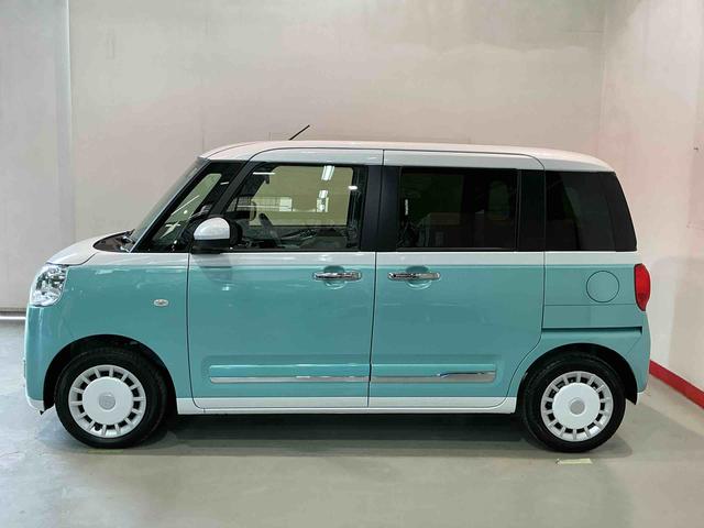 ムーヴキャンバスストライプスＧキーフリーシステム　ＬＥＤヘッドライト　ＬＥＤフォグランプ　オートエアコン　運転席・助手席電動スライドドア　運転席・助手席シートヒーター　スマートアシスト（栃木県）の中古車