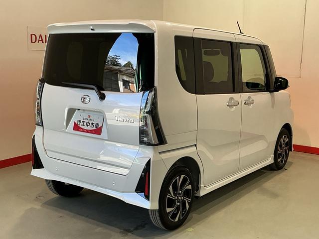 タントカスタムＸキーフリーシステム　ＬＥＤヘッドライト　ＬＥＤフォグランプ　両側電動スライドドア　スマートアシスト　コーナーセンサー　純正アルミホイール　オートライト　運転席助手席シートヒーター（栃木県）の中古車