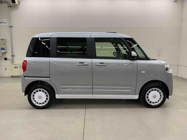 ムーヴキャンバスストライプスG 4WD両側電動スライドドア・LEDヘッドライト・パノラマモニター・シートヒーター・スマートアシスト・アイドリングストップ・プッシュボタンスタート・オートライト・オートマチックハイビーム・オートエアコン(群馬県)の中古車