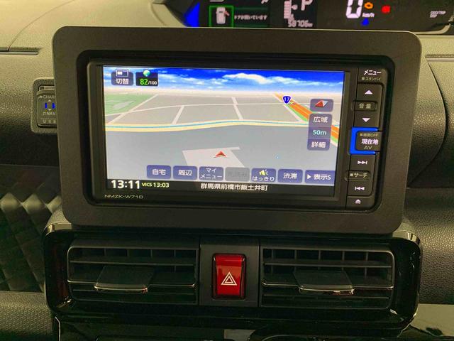 タントウェルカムシートリフト カスタムRS 4WD両側電動スライドドア・LEDヘッドライト・ナビ・ドラレコ・バックカメラ・ETC・シートヒーター・スマートアシスト・アイドリングストップ・プッシュボタンスタート・オートライト・オートマチックハイビーム(群馬県)の中古車