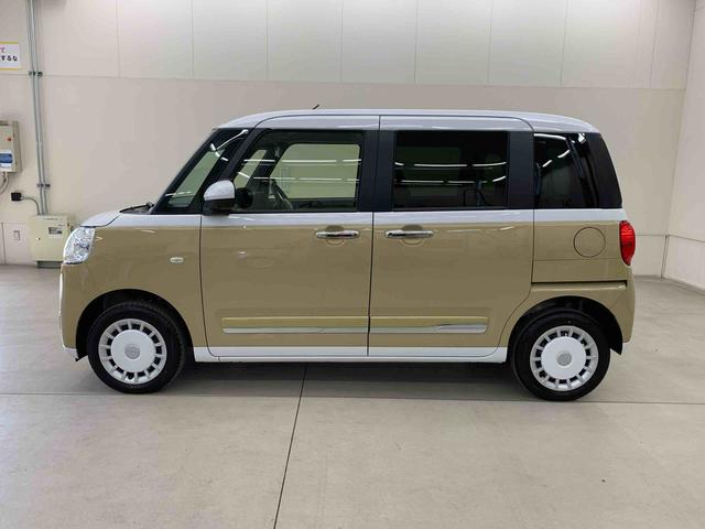 ムーヴキャンバスストライプスＧ　４ＷＤ両側電動スライドドア・ＬＥＤヘッドライト・オートライト・オートマチックハイビーム・プッシュスタートボタン・アイドリングストップ・シートヒーター・電動パーキングブレーキ・スマートアシスト（群馬県）の中古車