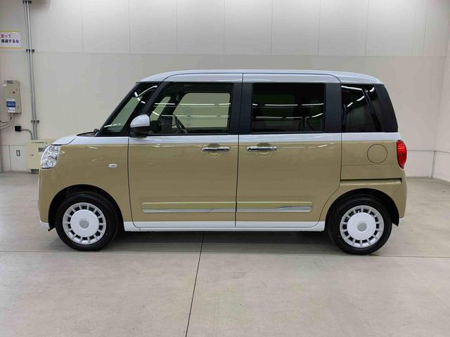 ムーヴキャンバスストライプスＧ　２ＷＤ両側電動スライドドア・ＬＥＤヘッドライト・オートライト・オートマチックハイビーム・プッシュスタートボタン・アイドリングストップ・シートヒーター・電動パーキングブレーキ・スマートアシスト（群馬県）の中古車