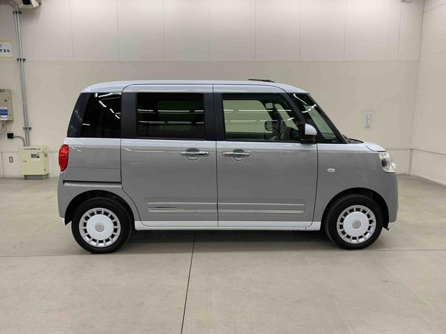 ムーヴキャンバスストライプスG 4WD両側電動スライドドア・LEDヘッドライト・バックカメラ・シートヒーター・スマートアシスト・アイドリングストップ・プッシュボタンスタート・オートライト・オートマチックハイビーム・オートエアコン(群馬県)の中古車