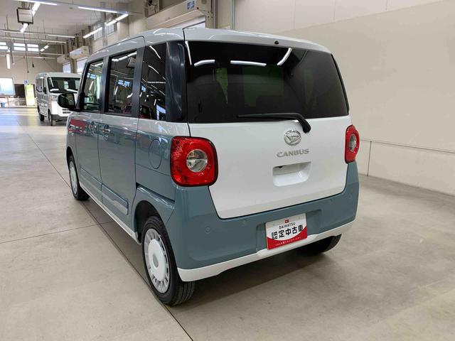 ムーヴキャンバスストライプスＧ　４ＷＤ両側電動スライドドア・ＬＥＤヘッドライト・オートライト・オートマチックハイビーム・プッシュスタートボタン・アイドリングストップ・シートヒーター・電動パーキングブレーキ・スマートアシスト（群馬県）の中古車