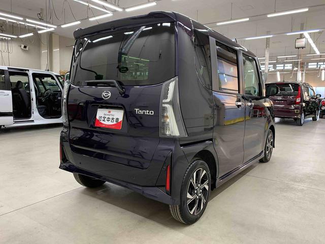 タントカスタムＸ　２ＷＤ両側電動スライドドア・ＬＥＤヘッドライト・オートライト・オートマチックハイビーム・プッシュスタートボタン・アイドリングストップ・シートヒーター・電動パーキングブレーキ・スマートアシスト（群馬県）の中古車