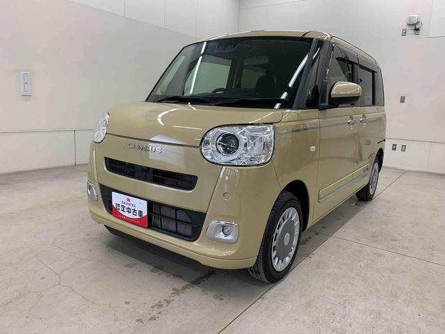 ムーヴキャンバスセオリーGターボ 4WDディスプレイオーディオ・ドライブレコーダー・両側電動スライドドア・LEDヘッドライト・オートライト・オートマチックハイビーム・プッシュスタートボタン・シートヒーター・スマートアシスト(群馬県)の中古車