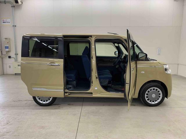 ムーヴキャンバスセオリーGターボ 4WDディスプレイオーディオ・ドライブレコーダー・両側電動スライドドア・LEDヘッドライト・オートライト・オートマチックハイビーム・プッシュスタートボタン・シートヒーター・スマートアシスト(群馬県)の中古車