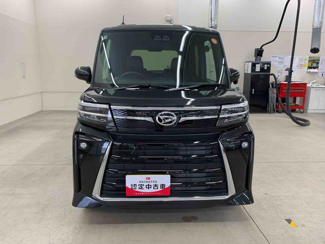 タントカスタムＲＳ　ｅｃｏＩＤＬＥ非装着車　４ＷＤ両側電動スライドドア・ＬＥＤヘッドライト・オートライト・オートマチックハイビーム・プッシュスタートボタン・シートヒーター・オートエアコン・電動パーキングブレーキ・スマートアシスト（群馬県）の中古車