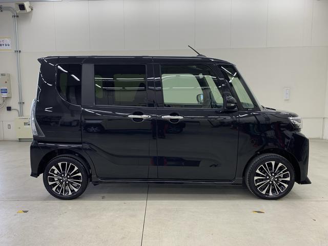 タントカスタムＲＳ　ｅｃｏＩＤＬＥ非装着車　４ＷＤ両側電動スライドドア・ＬＥＤヘッドライト・オートライト・オートマチックハイビーム・プッシュスタートボタン・シートヒーター・オートエアコン・電動パーキングブレーキ・スマートアシスト（群馬県）の中古車