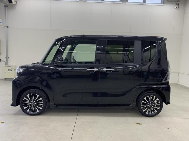 タントカスタムＲＳ　ｅｃｏＩＤＬＥ非装着車　４ＷＤ両側電動スライドドア・ＬＥＤヘッドライト・オートライト・オートマチックハイビーム・プッシュスタートボタン・シートヒーター・オートエアコン・電動パーキングブレーキ・スマートアシスト（群馬県）の中古車