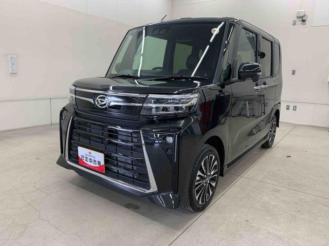 タントカスタムＲＳ　ｅｃｏＩＤＬＥ非装着車　４ＷＤ両側電動スライドドア・ＬＥＤヘッドライト・オートライト・オートマチックハイビーム・プッシュスタートボタン・シートヒーター・オートエアコン・電動パーキングブレーキ・スマートアシスト（群馬県）の中古車