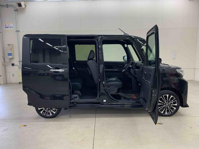 タントカスタムＲＳ　ｅｃｏＩＤＬＥ非装着車　４ＷＤ両側電動スライドドア・ＬＥＤヘッドライト・オートライト・オートマチックハイビーム・プッシュスタートボタン・シートヒーター・オートエアコン・電動パーキングブレーキ・スマートアシスト（群馬県）の中古車