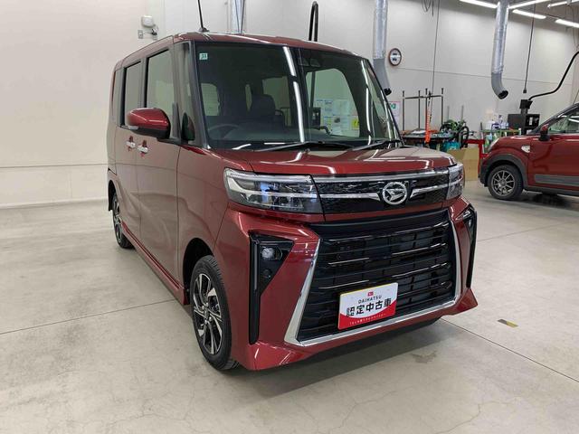 タントカスタムX 4WD両側電動スライドドア・LEDヘッドライト・オートライト・オートマチックハイビーム・プッシュボタンスタート・アイドリングストップ・オートエアコン・シートヒーター・電動パーキングブレーキ・スマートアシスト(群馬県)の中古車