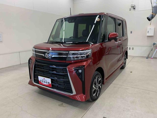 タントカスタムX 4WD両側電動スライドドア・LEDヘッドライト・オートライト・オートマチックハイビーム・プッシュボタンスタート・アイドリングストップ・オートエアコン・シートヒーター・電動パーキングブレーキ・スマートアシスト(群馬県)の中古車