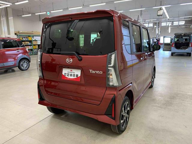 タントカスタムX 4WD両側電動スライドドア・LEDヘッドライト・オートライト・オートマチックハイビーム・プッシュボタンスタート・アイドリングストップ・オートエアコン・シートヒーター・電動パーキングブレーキ・スマートアシスト(群馬県)の中古車