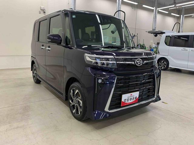 タントカスタムＸ　２ＷＤ両側電動スライドドア・ＬＥＤヘッドライト・オートライト・プッシュボタンスタート・アイドリングストップ・オートエアコン・シートヒーター・バックカメラ・スマートアシスト・電動格納式ドアミラー（群馬県）の中古車