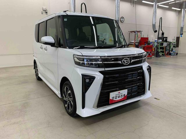タントカスタムＸ　２ＷＤプッシュボタンスタート　シートヒーター　ディスプレイオーディオ　ＬＥＤヘッドライト　オートライト　アイドリングストップ　バックカメラ　スマートアシスト　オートエアコン　電動パーキングブレーキ（群馬県）の中古車