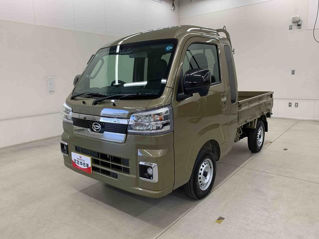 ハイゼットトラックジャンボエクストラ 4WD 走行1251キロプッシュボタンスタート アイドリングストップ LEDヘッドライト オートライト マニュアルエアコン 助手席エアバック スマートアシスト 電動格納式ドアミラー 荷台作業灯(群馬県)の中古車