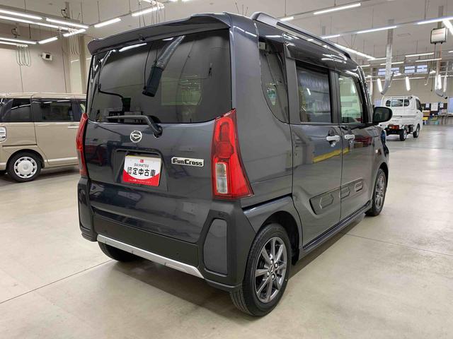 タントファンクロスリミテッド 2WD 走行4871キロ ETC運転席助手席シートヒーター バックカメラ 電動パーキングブレーキ LEDヘッドライト スマートアシスト プッシュボタンスタート オートライト 両側電動スライドドア オートエアコン(群馬県)の中古車