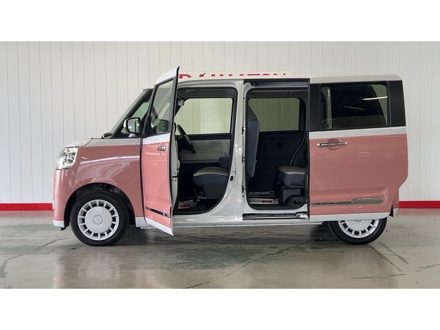 ムーヴキャンバスストライプスＧダイハツ認定中古車ｌ両側電動スライドドアｌ電動パーキングブレーキｌＬＥＤヘッドライトｌシートヒーターｌオートエアコンｌスマートアシストｌ保証／整備付（茨城県）の中古車