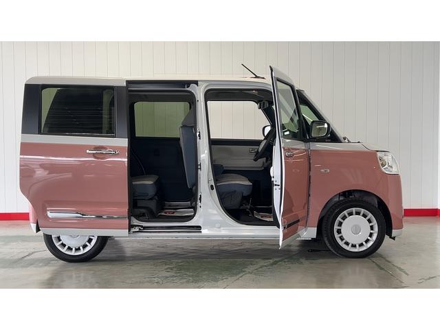 ムーヴキャンバスストライプスＧダイハツ認定中古車ｌ両側電動スライドドアｌ電動パーキングブレーキｌＬＥＤヘッドライトｌシートヒーターｌオートエアコンｌスマートアシストｌ保証／整備付（茨城県）の中古車