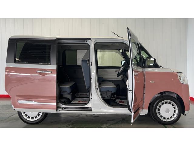 ムーヴキャンバスストライプスＧダイハツ認定中古車ｌ雹害車ｌ両側電動スライドドアｌディスプレイオーディオｌバックカメラｌドラレコｌＥＴＣｌ電動パーキングブレーキｌＬＥＤヘッドライトｌシートヒーターｌスマートアシストｌ保証／整備付（茨城県）の中古車
