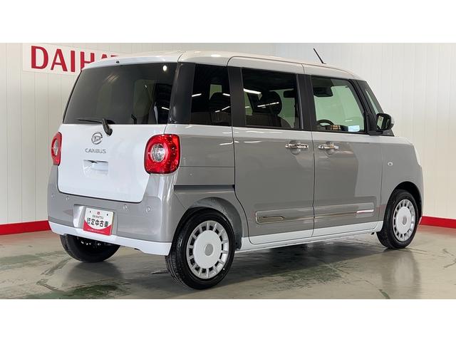 ムーヴキャンバスストライプスＧダイハツ認定中古車ｌ低走行ｌバックカメラｌ両側電動スライドドアｌスマートキーｌ電動パーキングブレーキｌシートヒーターｌ電動格納ミラーｌオートライトｌオートエアコンｌスマートアシストｌ保証／整備付（茨城県）の中古車