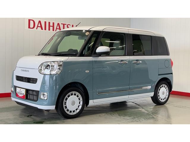 ムーヴキャンバスストライプスＧダイハツ認定中古車ｌ保証／整備付ｌ両側電動スライドドアｌ電動パーキングブレーキｌシートヒーターｌオートエアコンｌスマートアシスト（茨城県）の中古車