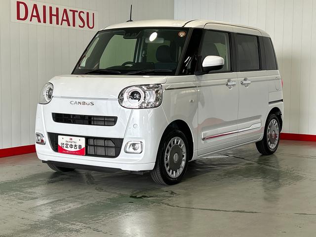ムーヴキャンバスセオリーGダイハツ認定中古車l両側電動スライドドアl電動パーキングブレーキl革ハンドルlLEDヘッドライトlシートヒーターlオートエアコンlスマートアシストl保証/整備付(茨城県)の中古車