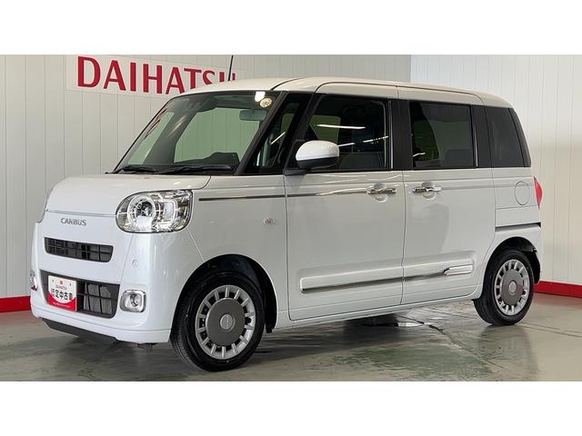 ムーヴキャンバスセオリーGダイハツ認定中古車l両側電動スライドドアl電動パーキングブレーキl革ハンドルlLEDヘッドライトlシートヒーターlオートエアコンlスマートアシストl保証/整備付(茨城県)の中古車