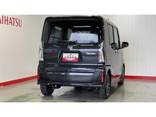 タントカスタムＲＳダイハツ認定中古車ｌターボｌ革ハンドルｌ両側電動スライドドアｌコーナーセンサーｌシートヒーターｌスマートアシストｌ保証／整備付（茨城県）の中古車