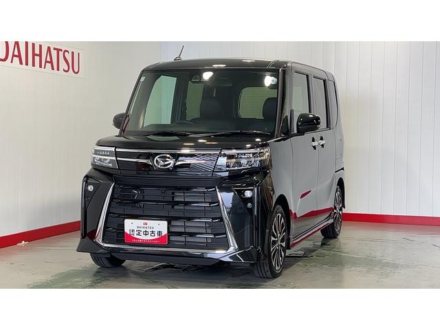 タントカスタムＲＳダイハツ認定中古車ｌターボｌ革ハンドルｌ両側電動スライドドアｌコーナーセンサーｌシートヒーターｌスマートアシストｌ保証／整備付（茨城県）の中古車