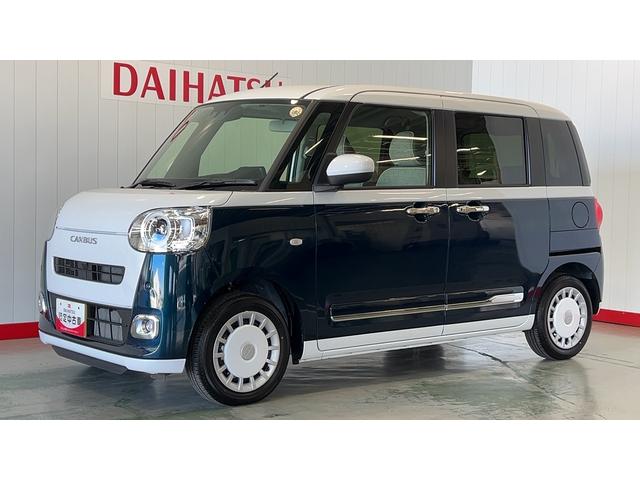 ムーヴキャンバスストライプスGダイハツ認定中古車l両側電動スライドドアl電動パーキングブレーキlLEDヘッドライトlシートヒーターlオートエアコンlスマートアシストl保証/整備付(茨城県)の中古車