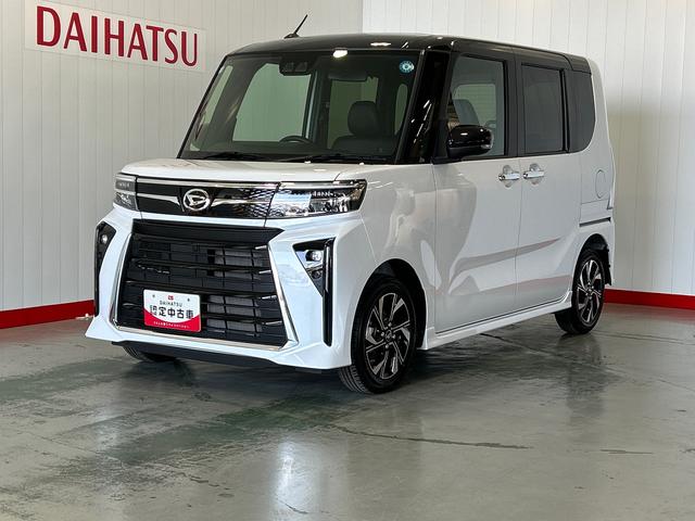 タントカスタムＸダイハツ認定中古車ｌ両側電動スライドドアｌ電動パーキングブレーキｌシートヒーターｌコーナーセンサーｌスマートアシストｌ保証／整備付（茨城県）の中古車
